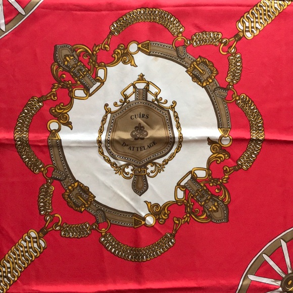 1980’s Vintage Pierre Baccara Square Scarf - Picture 7 of 8